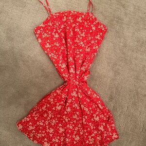 Red Floral Sundress